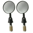 thumbnail image 5 of Motorcycle Bar End Rearview Convex Side Mirrors - 1 Set - Rotatable and Collapsible - Aluminum Construction - Universal Fitment for Street Cars, Scooters, and Motorcycles., 5 of 7