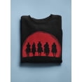 thumbnail image 3 of Japanese Warriors Silhouette Sweatshirt Men -Image by Shutterstock, Male 4X-Large, 3 of 4