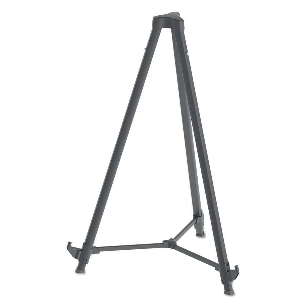 MasterVision FLX11404 Quantum Heavy Duty 35.62 in. - 61.22 in. Plastic Display Easel - Black