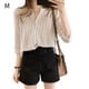 thumbnail image 1 of Sonducket Camisa a rayas Mujer Blusa de verano Cuello Suelta Top casual Prendas para la parte del cuerpo Blanco METRO, 1 of 8