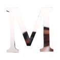 thumbnail image 1 of 2Pcs Letter Ornament Waterproof Removable Silver-plated 3D Mirror Surface Acrylic Decal for Wedding, 1 of 9
