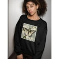 thumbnail image 2 of Butterfly Branch Ii Sweatshirt Women -Victoria Borges Designs, Female 4X-Large, 2 of 4