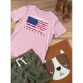 thumbnail image 3 of Independence Day Brush Flag T-Shirt Toddler -Image by Shutterstock,  3 Toddler, 3 of 4