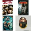 Assorted 4 Pack DVD Bundle: Fighting, Rampage, Jurassic World: Fallen Kingdom, Gardens of the Night