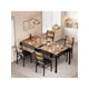 thumbnail image 5 of Elegant 2-person de madera dining set: forrado sillas & angle-design mesa para small spaces, 5 of 6