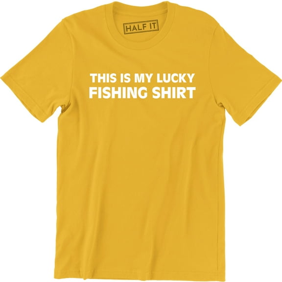 This Is My Lucky Fishing Do Not Wash Fishing Men's Tee Shirt