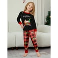 thumbnail image 5 of WIBACKER Kids Christmas Santa's Car Pajamas Long Sleeve Holiday Pjs Set Toddler Boys Girls Xmas Jammies 2-14 Years, 5 of 10