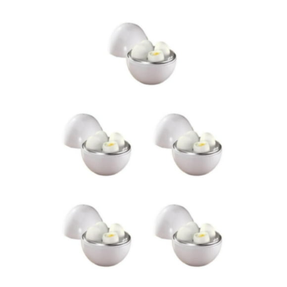 Transemion Mornings Easy To Eggs Steamer Quick And Easy Eggs Every Time White Convenient 5Set