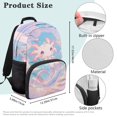 thumbnail image 7 of Uorisanigo Swirl Pastel Axolotl School Backpack for Boys Girls 5-12, Large Capacity Casual Student Bookbag, Breathable and Comfortable for Daily School Use, 7 of 7