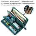 thumbnail image 4 of Women'S Wallet Genuine Leather Rfid Blocking Large Capacity Trifold Ladies Wallet(), 4 of 6