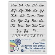 Pacon Chart Tablet, 1" Ruled, 24" x 32", Assorted Colors, 25 Sheets