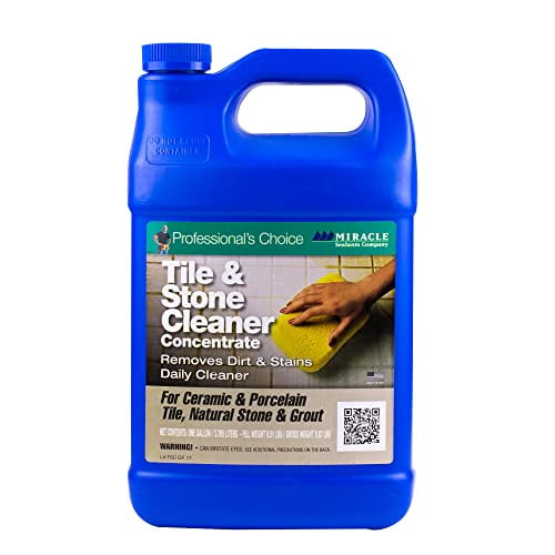Miracle Sealants Tile & Stone Cleaner Concentrate for Natural Stone, Tile & Grout, Gallon