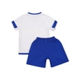 thumbnail image 4 of Sxiwei Kids Boys Girls Soccer Jersey with Shorts Set Football Basketball Sports Suit Team Training White 24, 4 of 7