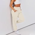 thumbnail image 3 of Women's Sports Pants Loose Casual High Waisted Exercise Straps Bottom Jogging Pants, 3 of 4