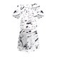 thumbnail image 4 of Mini Vestido de Verano Color Sólido Cuello en V Manga Corta Vestido de Becerro Medio, Vestido Corto de Verano, 4 of 5
