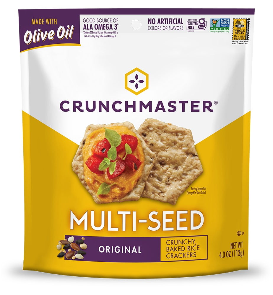 Crunchmaster MultiSeed Crackers Original 4 oz, Gluten Free