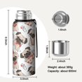 thumbnail image 7 of 20 Oz Cartoon Pug Dog Coffee Tumbler Double Wall Insulated Stainless Steel Water Bottle | Metal Reusable Thermoses Flask with Cup Cap | Leak & Sweat Proof with Anti-Dust Lid, 7 of 7