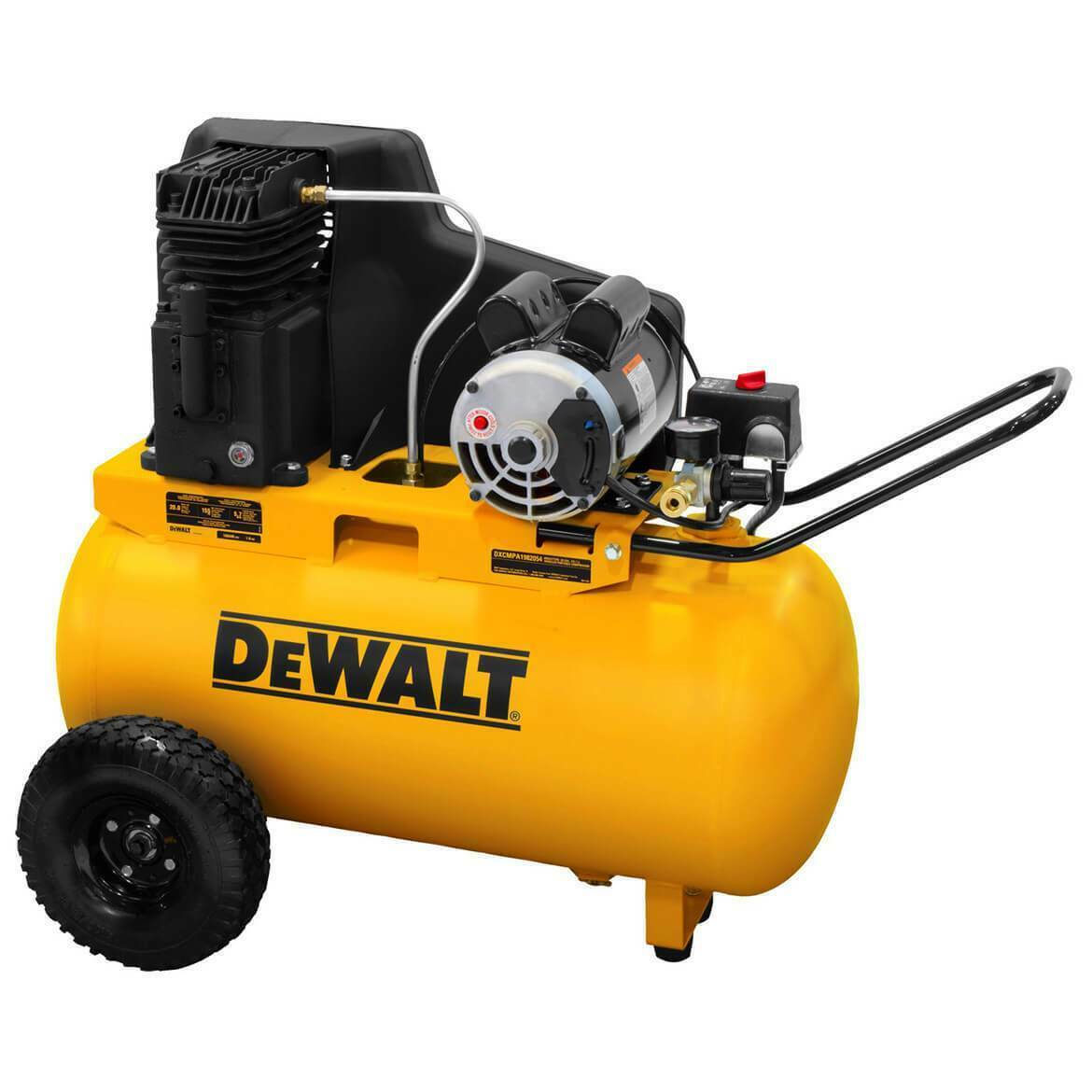 DEWALT 20 Gallon Portable Horizontal Electric Air Compressor