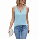 thumbnail image 3 of Chaleco Holgado de Corta con Cuello Redondo y Color Liso para Mujer, y Verano, Azul XL, 3 of 10