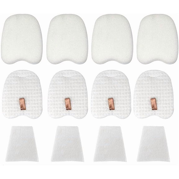 Vacuum Replacement Filters for Shark Rocket Vacuum HV345 HV343AMZ ZS350 ZS351 ZS352 HV320 HV321 HV322 HV324Q HV345 HV401, 4 Foam&Felt Filters   4 Post-Filters, Part # XPMFK320&1084FTV320