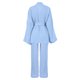 thumbnail image 5 of VISgogo Conjuntos de pijamas para mujer, cárdigan de manga larga de color sólido con cinturón + conjunto de pantalones largos elásticos de cintura alta VISgogo  moda, 5 of 6