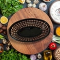 thumbnail image 4 of Cesta de comida rápida, cesta ovalada para servir comida rápida, bandeja de servicio de comida, soporte para sándwiches, hamburguesas y patatas fritas, 4 of 7
