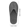 thumbnail image 2 of EeaseMX 6 pares de pantuflas desechables de lino antideslizantes con estampado de hojas de sauce para hoteles, salones de belleza y casas de familia (3 pares en amarillo y gris), 2 of 7