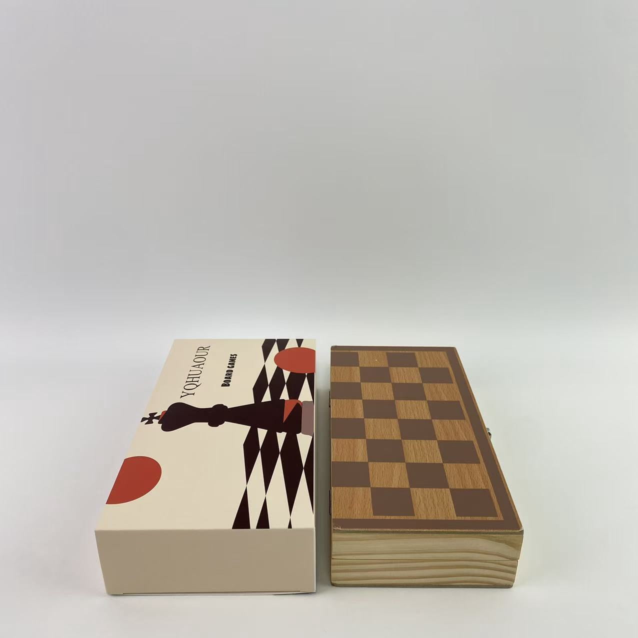 YQHUAOUR  Board games,Upgraded Chess Set, 15" Tournament Staunton Wooden Chess Board Game Set with