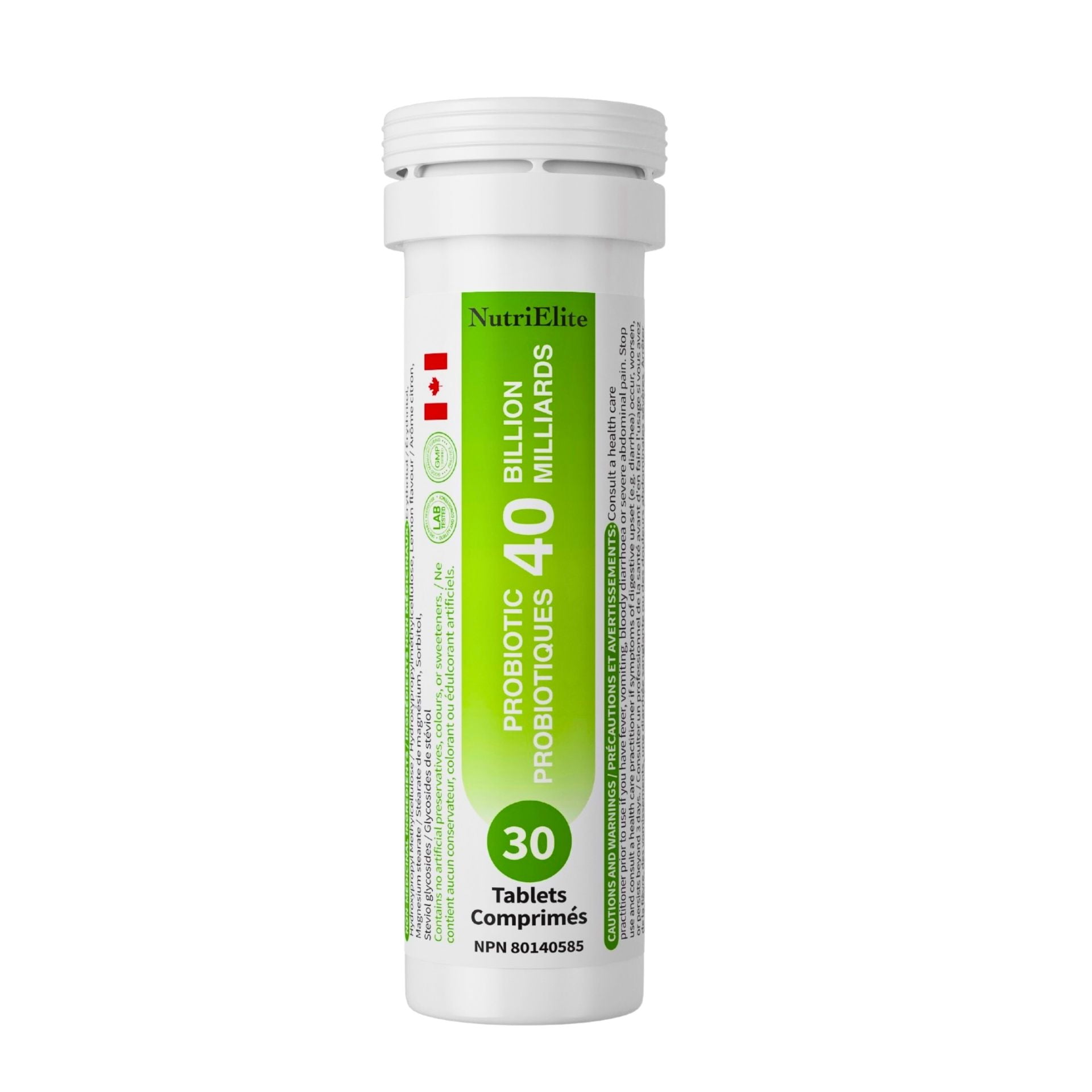 Nutri Elite Nutri Elite Probiotic Complex 40 Billion CFU with 3 Strains – Supports Digestive & Immune Health