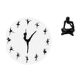 thumbnail image 1 of Reloj De Pared Con Figura De Bailarina De Ballet, Estatua De Pensador Abstracto, Reloj Silencioso Decorativo Para Cocina, Oficina, Hogar, Mesa, Sala De Estar, Estante, 1 of 8