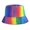 Green, variant on HONHUZH Summer Hats Unisex Reversible Tie Dye Bucket Hat Colorful Summer Sun Cap
