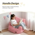 thumbnail image 5 of BYBYME Kids Bean Bag Chair,Soft Memory Foam Bean Bag Chair with Pocket for Toddlers,Lazy Sofa Lounger for Gaming,Reading,Pink, 5 of 7