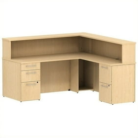 Bush Business 300 Series 72 L Shaped Reception Desk In Natural