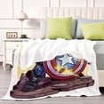 thumbnail image 4 of Captain America Flannel Blanket 39*59 inch Soft And Comfortable With Clear Patterns And Easy Cleaning, 4 of 6