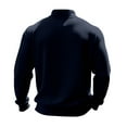 thumbnail image 4 of Ceisia Men Slim Fit Fashion Solid Color Long Sleeve Stand Collar Gift Zipper Casual Daily Party Wear Shirt Top, 4 of 9