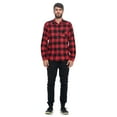 thumbnail image 4 of Ashford & Brooks Mens Flannel Button Down Plaid Long Sleeve Casual Shirt, 4 of 5