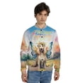 thumbnail image 4 of Welcome Spring Fairy Afghan Hound in Flower Meadow All Over Print 3D Baseball Jacket Dog Lover Bomber Jacket Softball - 13002, 4 of 6