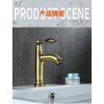 thumbnail image 4 of Grifo de lavabo retro NQ de cobre estilo europeo, 4 of 4