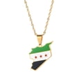 thumbnail image 1 of LUVCLS Collar con la bandera de la independencia del Consejo Nacional Sirio de Siria, regalo para parejas, 1 of 7