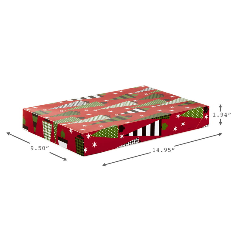 Hallmark Christmas Gift Box Assortment - Pack of 12 Patterned Shirt Boxes  with Lids for Wrapping Gifts