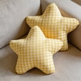 thumbnail image 5 of AUNVITO Plaid Star Shaped Throw Pillow Plush Toy 12 x 12 Inches, Soft Stuffed Cushion for Couch Bed, Decorative Accent Pillow with Polyester Filling, Farmhouse Home Decor, 5 of 7