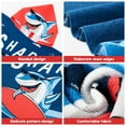 thumbnail image 6 of SYNPOS Baby Kids Bath and Beach Hooded Towel Wrap, 24" x 48", Dark blue Shark, 6 of 8