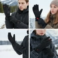 thumbnail image 1 of Guantes de esquí con pantalla táctil impermeables - Guantes para deportes de invierno y ciclismo con forro polar para mayor calidez y flexibilidad, 1 of 6