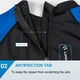 thumbnail image 3 of Wosthever Trajes de neopreno Traje de buceo Traje de baño de secado rápido para hombres y mujeres Sensación de cuerpo frío para bucear Deportes acuáticos Negro XL, 3 of 6