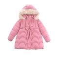 thumbnail image 3 of Children Girls Jacket Winter Kids Coats Fashion Thick Long Coats Girls Hooded Coat Snowsuit 3-10Y Teen Children Overcoat Parkas, 3 of 6