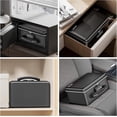 thumbnail image 5 of Fireproof  Box, Small Hard Case Fireproof Box with Fireproof Zipper & Lock, 6400?F Heat Insulated Fireproof Water Resistant Safe Box for , A5 Document, Passport and , Black, 5 of 6