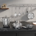 thumbnail image 4 of Meythway Pots and Pans Set Non Toxic, 16PCs Stainless Steel Cookware Set with Steamer, Kitchen Induction Cookware with Utensil Sets, Pot Protectors a, 4 of 8