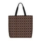 thumbnail image 1 of Fotbe Brown Gold Grid Bolsa Tote con Estampado para Mujer, Bolsos con Cremallera, Bolsa de Hombro Casual de Gran Capacidad con Bolsillos Internos, 1 of 7