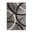 thumbnail image 4 of Rugshop Modern Wavy Circles Desing Area Rug 7` 10" x 10`2" Gray, 4 of 4