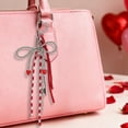 thumbnail image 2 of PuSpu Valentine's Day Decoration Red Bow Miu Bag Accessories Car Keychain, 2 of 6